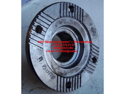 Фланец проходного вала D-165, 4 отв., с насечками, низкий, мелкий шлиц H HOWO (ХОВО) RHAZ9114320205 фото 1 Комсомольск-на-Амуре