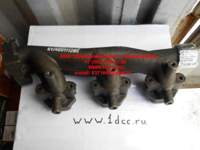 Коллектор выпускной задняя часть, двигатель WD615, WP10(290) HOWO (ХОВО) 612600111280 фото 1 Комсомольск-на-Амуре