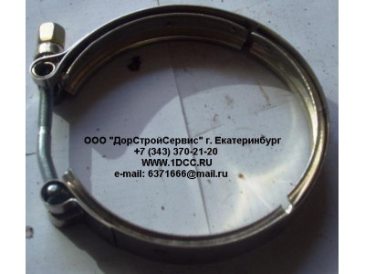Хомут турбокомпрессора D=109 H HOWO (ХОВО)  фото 1 Комсомольск-на-Амуре