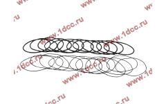 Кольцо уплотнительное гильзы цилиндра (комплект 12 тонких и 12 толстых) двигатель TD226B6G фото Комсомольск-на-Амуре